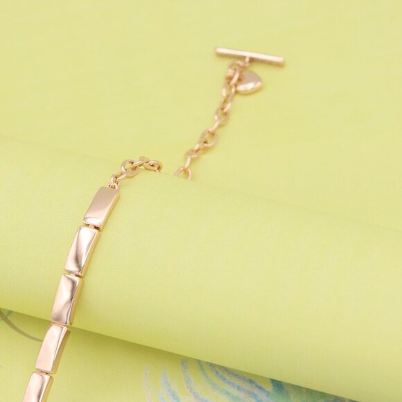 "Elegant Rose Gold Bracelet with Heart Charm & Toggle Clasp, XPBL0905 - Picture 8 of 12